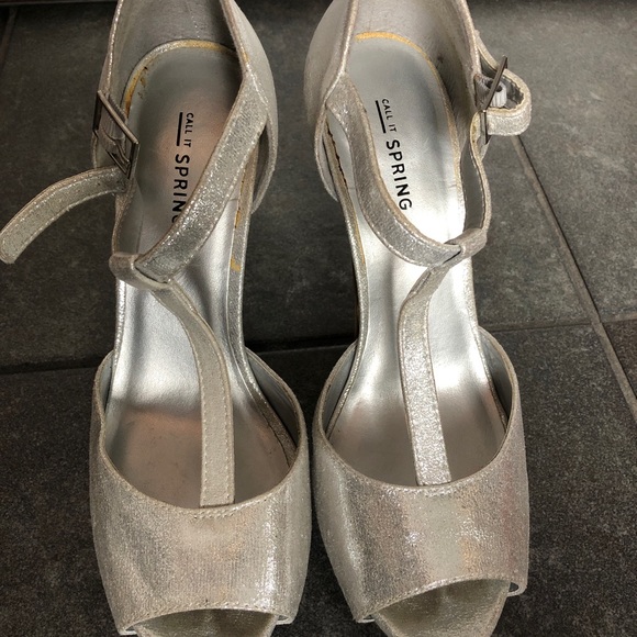 Silver sparkly heels - Picture 8 of 8